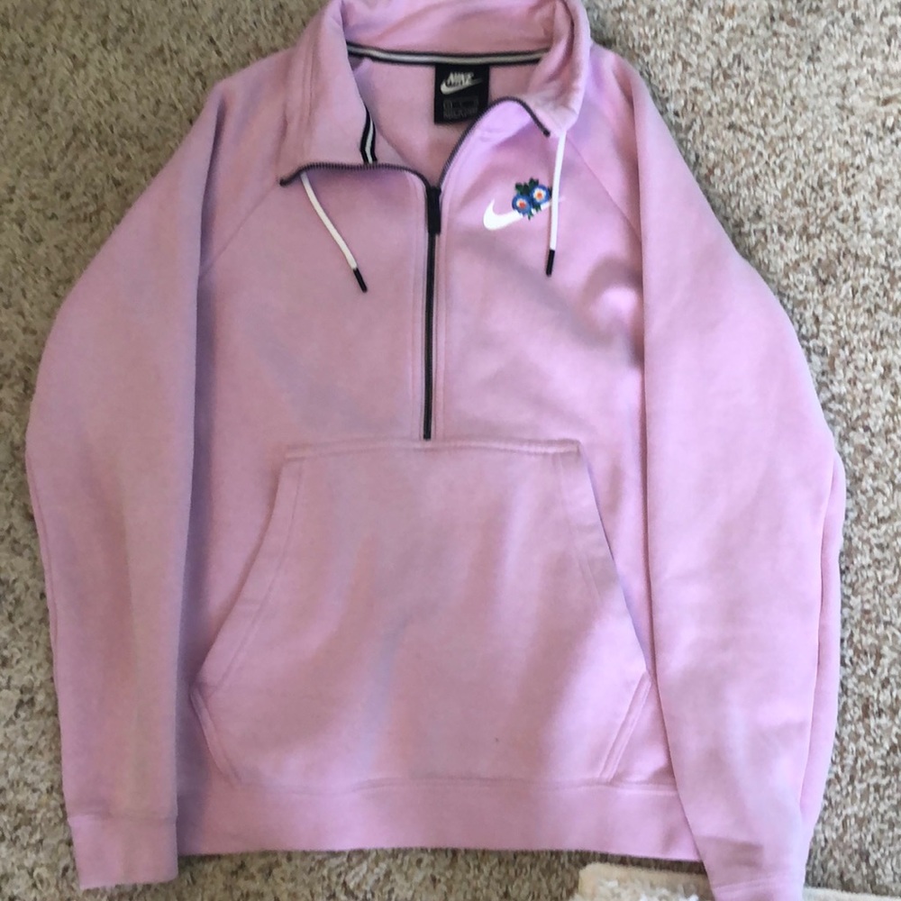 nike floral quarter zip